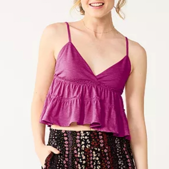 Sonoma women's tiered ruffled cami sixe XL - Picture 7 of 7